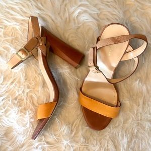 COLE HAAN NIKE AIR Minetta SANDALS Leather Heel